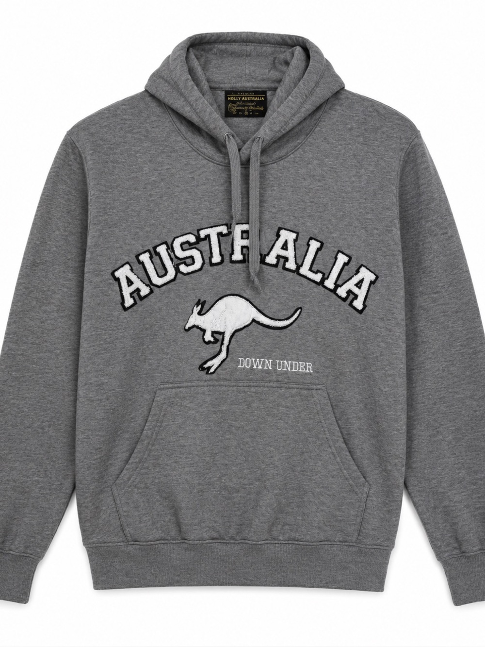 Hoxley Australia Gray Kangaroo Hoodie Sweatshirt Fleece Lined Size XS